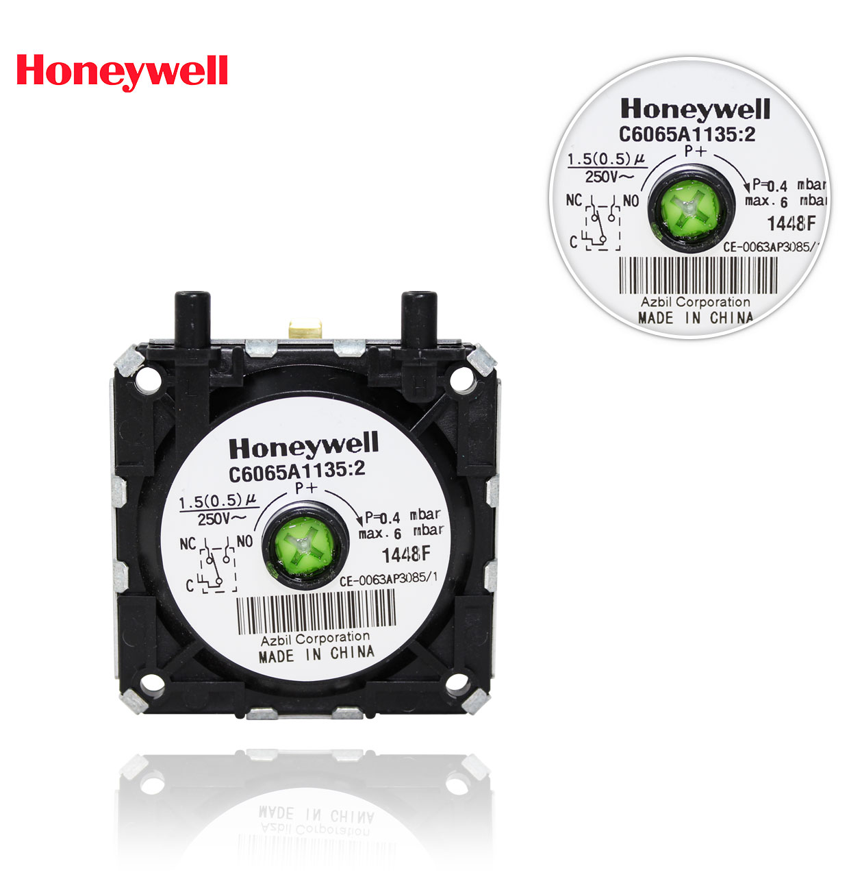 C 6065 A 1135  0.4mbar HONEYWELL DIFFERENTIAL PRESSURE SWITCH