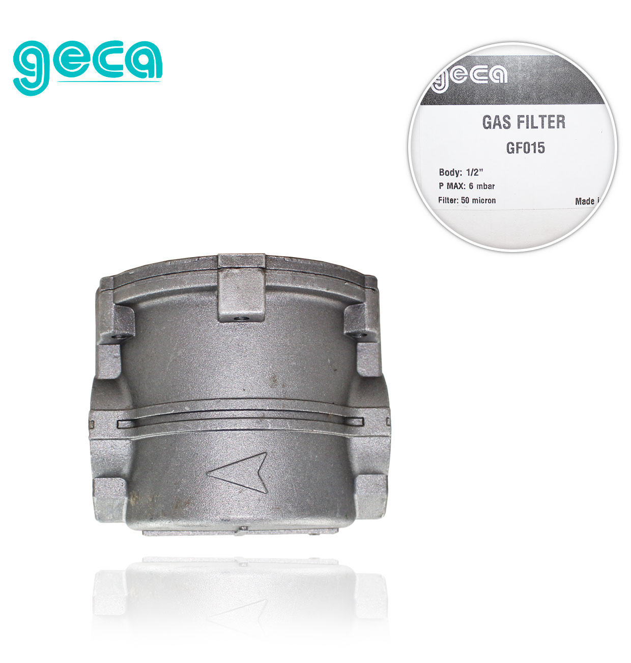 1/2" maximum pressure 6bar GAS FILTER