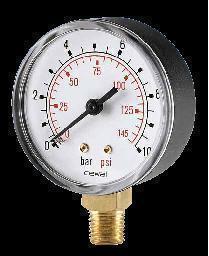 D50 0/1.6bar R1/4G CONICAL RADIAL MANOMETER WITH ABS