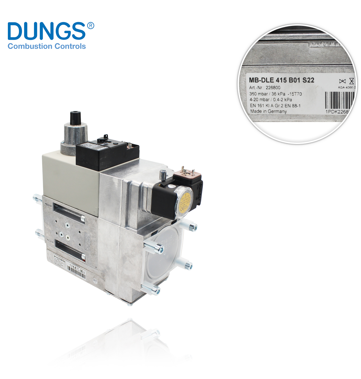 MB-DLE 415 B01 S22  AC230V con GW MULTIBLOC DUNGS 226800