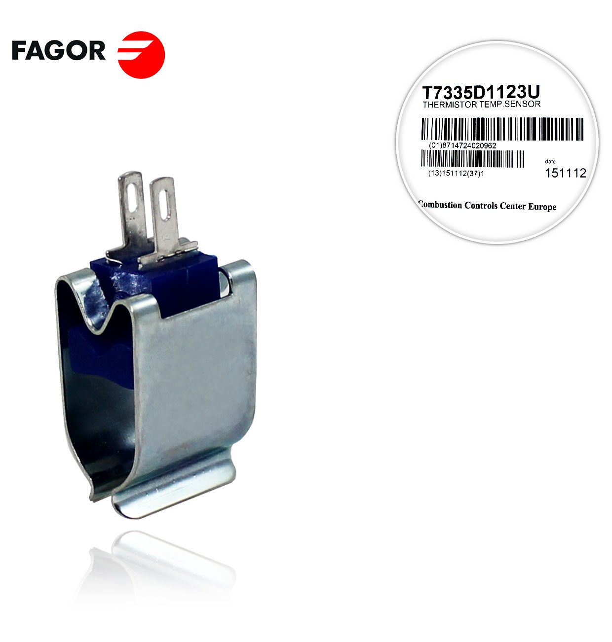 TERMISTANCIA TUBO 18  FAGOR  MU1011100  (T7335D1123U) || COMPATIBLE: 74,73056 || HONEYWELL