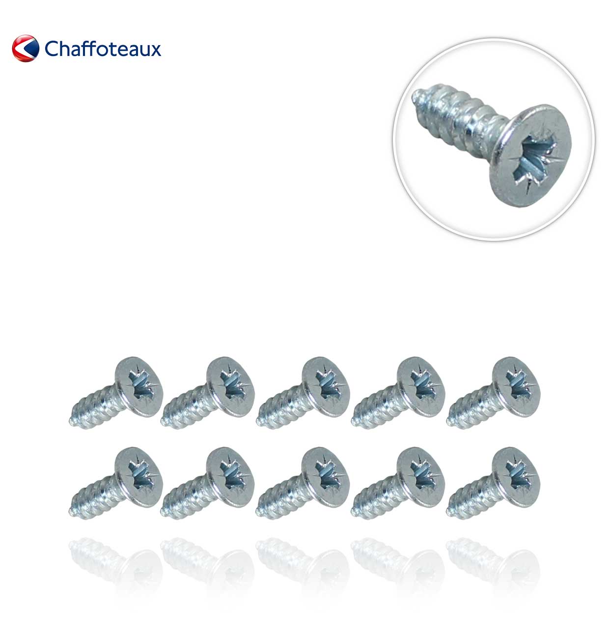 TORNILLO CHAPA D: 4.8-9.5  (10uds.)  CHAFFOTEAUX 61007613