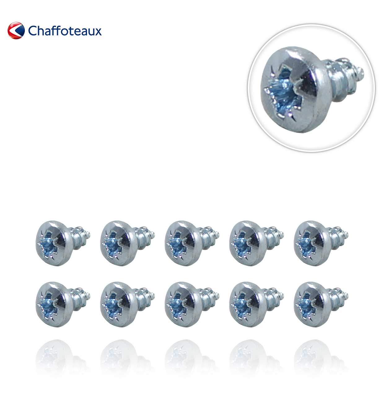 TORNILLOS CHAPA D: 3.5-6.5  (10uds.) CHAFFOTEAUX  60031521-03