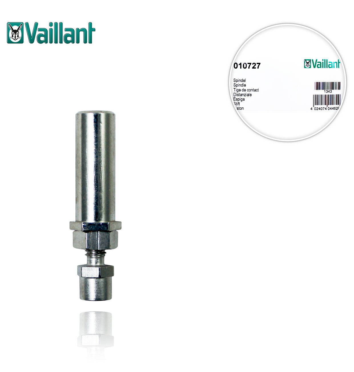 VAILLANT 010727 WATER VALVE SPINDLE