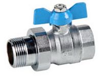MH R1"1/4 PN25 GENEBRE BUTTERFLY BALL VALVE WITH CONNECTOR