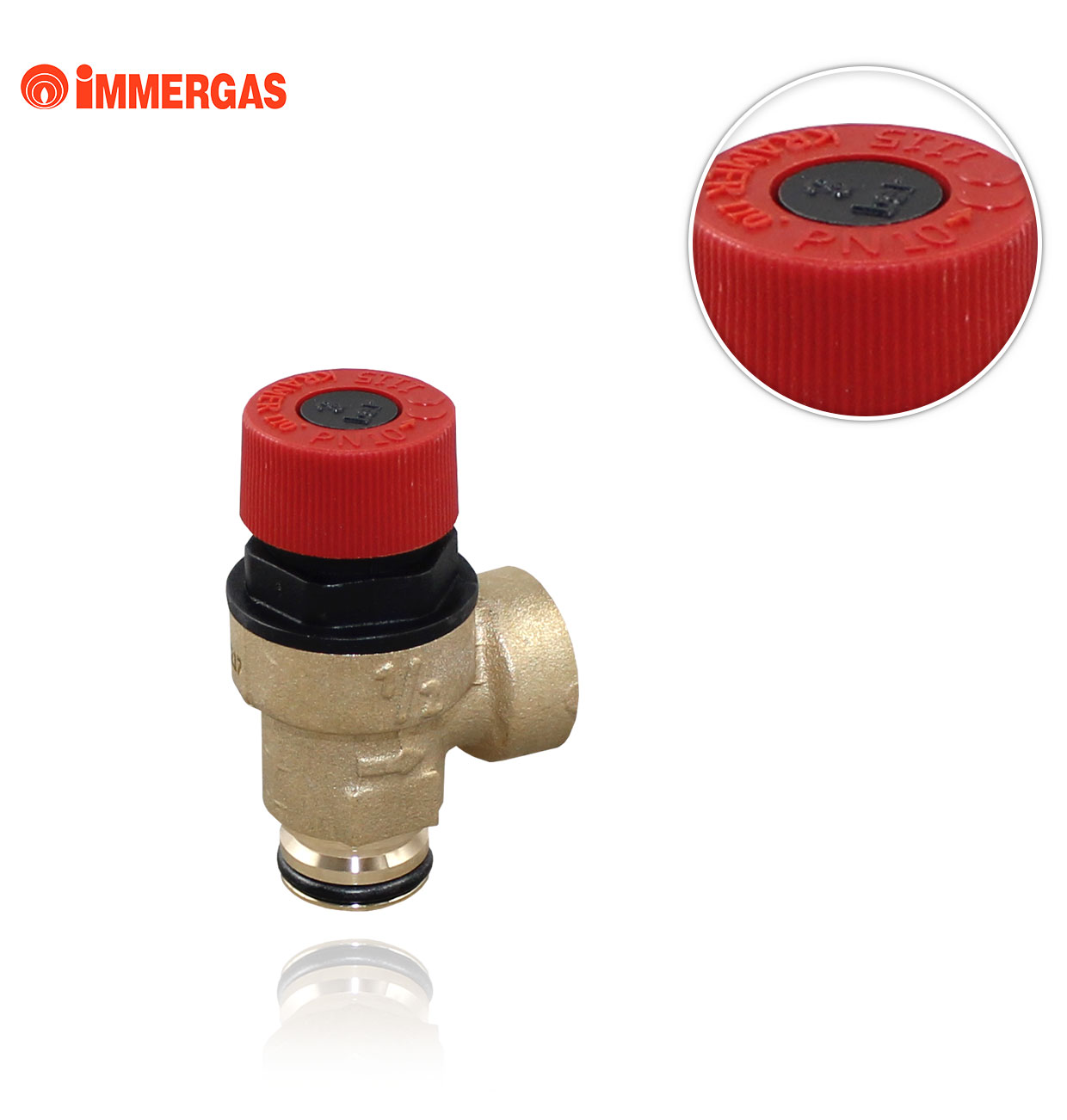 IMMERGAS 3BAR SAFETY VALVE WITH GASKET
